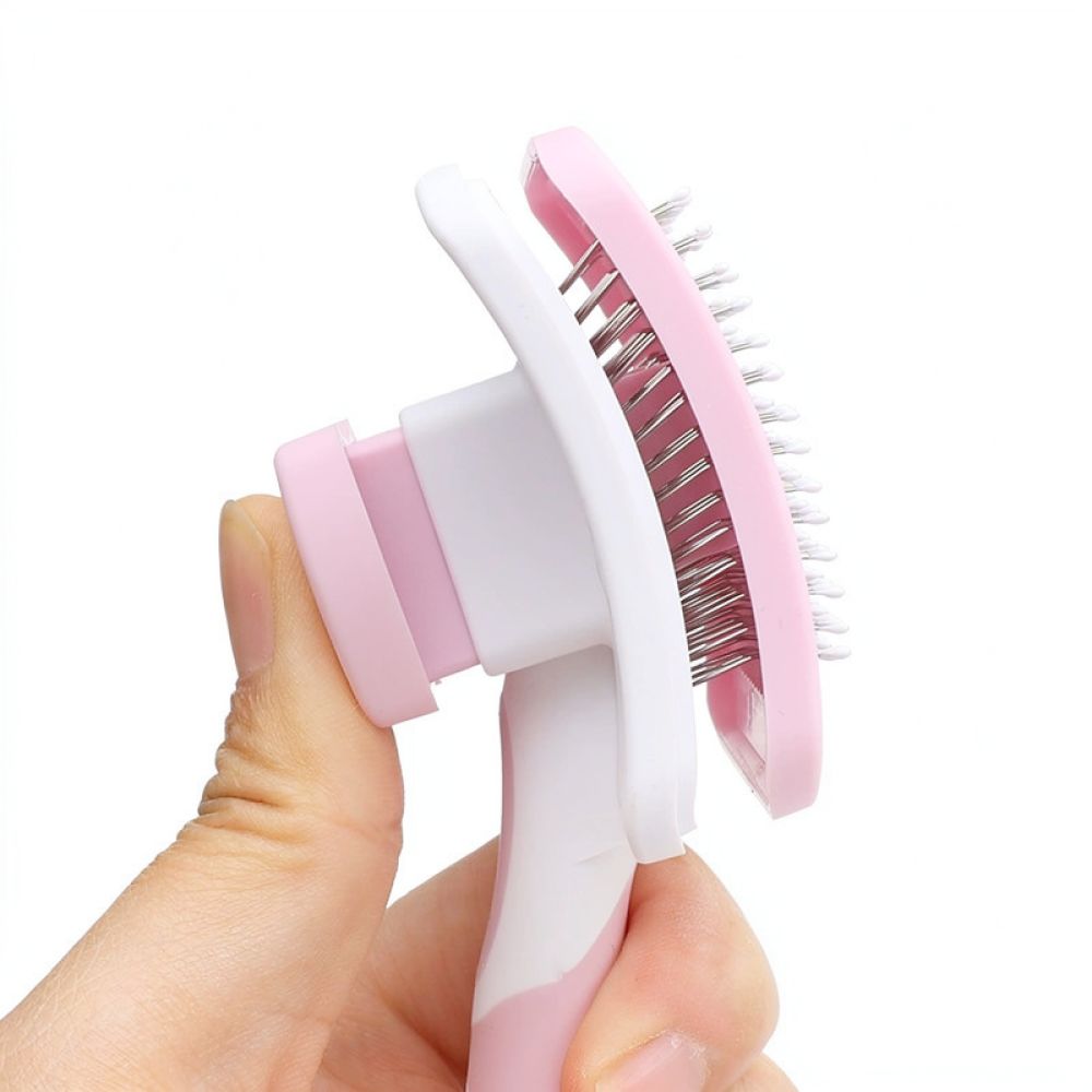 Slicker Brush Self Cleaning Pet Grooming - Outil de toilettage pour animaux de