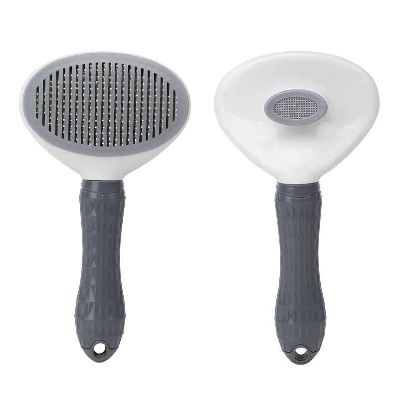 Slicker Brush Self Cleaning Pet Grooming - Brosse de toilettage pour chat, brosse