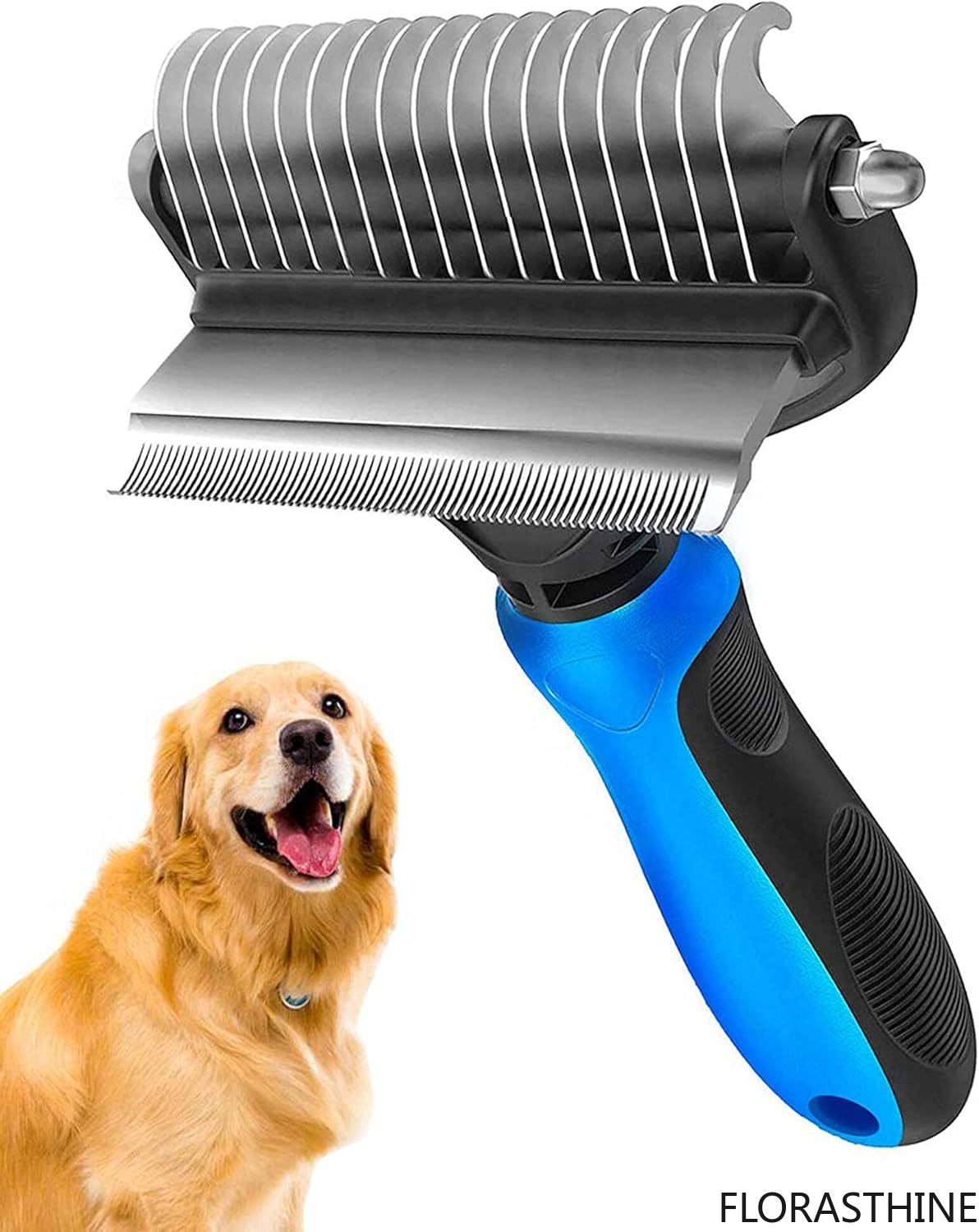Undercoat Rake Dematting Tool Dog Shedding - Brosse de toilettage pour animaux de