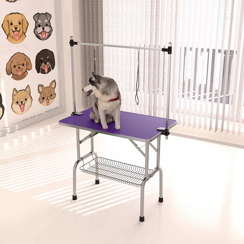 Folding Pet Grooming Table Arm Clamp - Table de toilettage pliante pour animaux