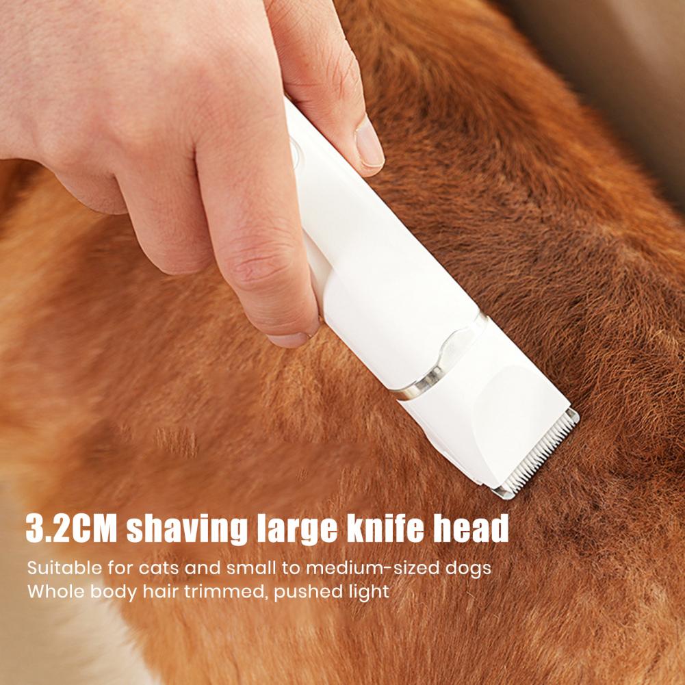 Cordless Dog Clippers Low Noise Grooming - Tête de tondeuse pour animaux de