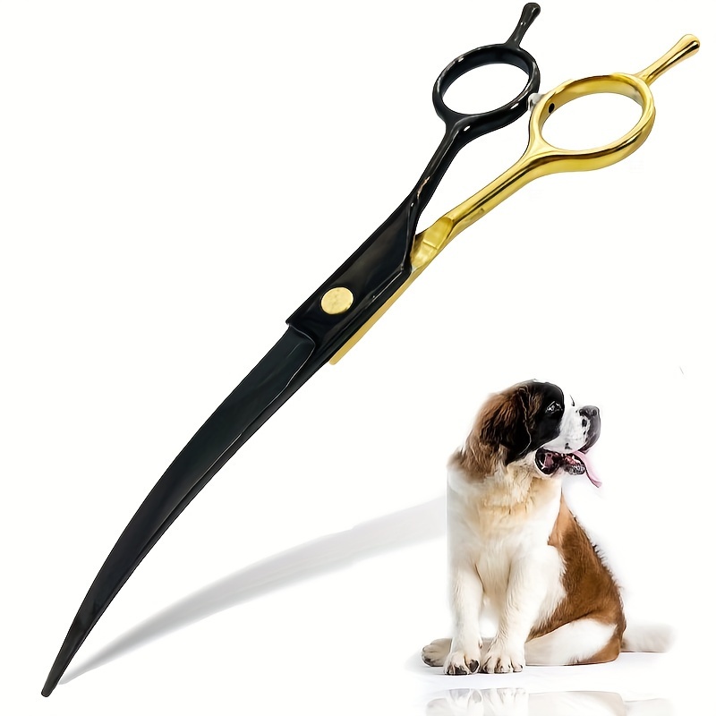 Professional Pet Grooming Scissors Curved - Ciseaux courbes pour toilettage canin, ciseaux