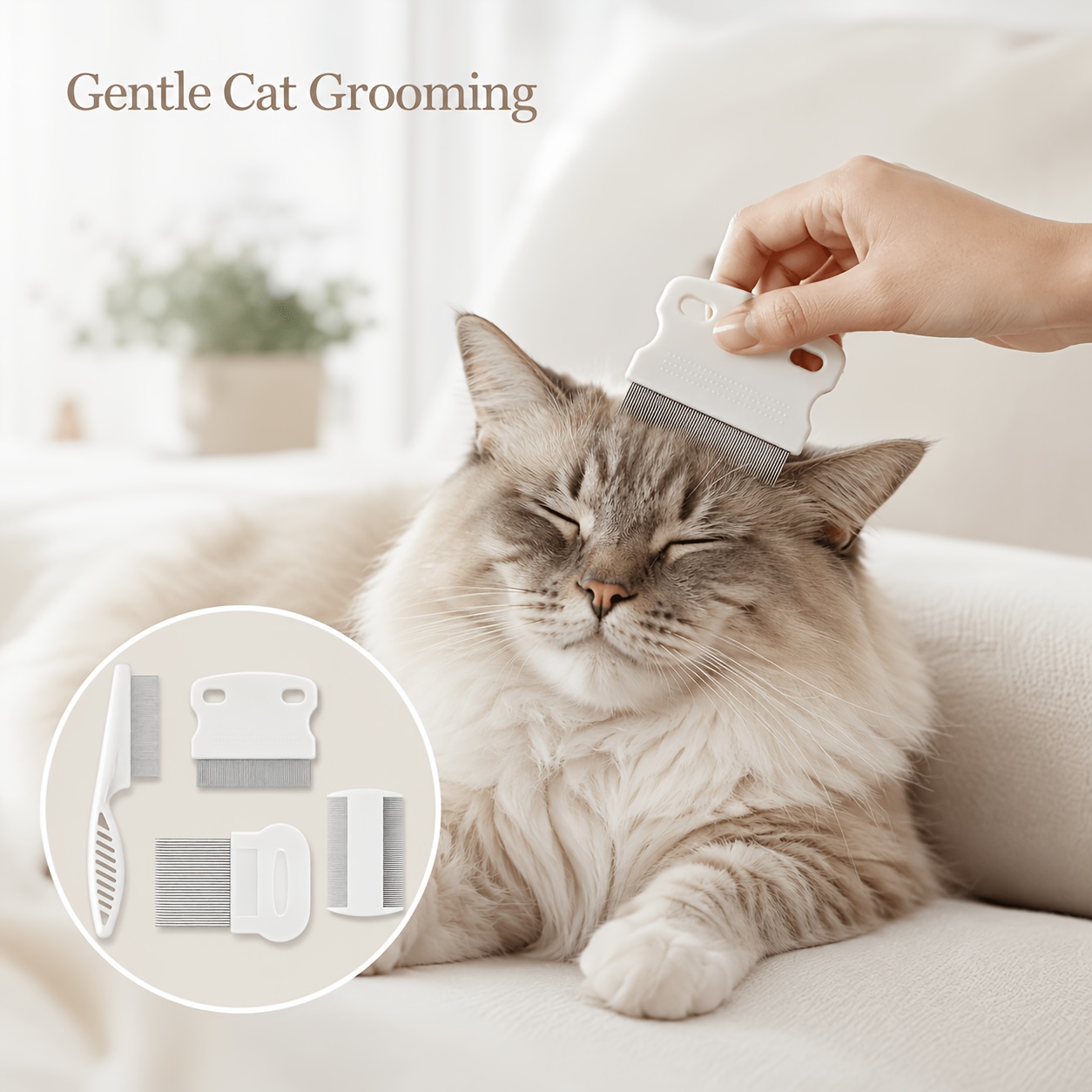 Ensemble de 4 peignes pour ani - Flea Comb Fine Tooth Pet Tear Stain avis et prix