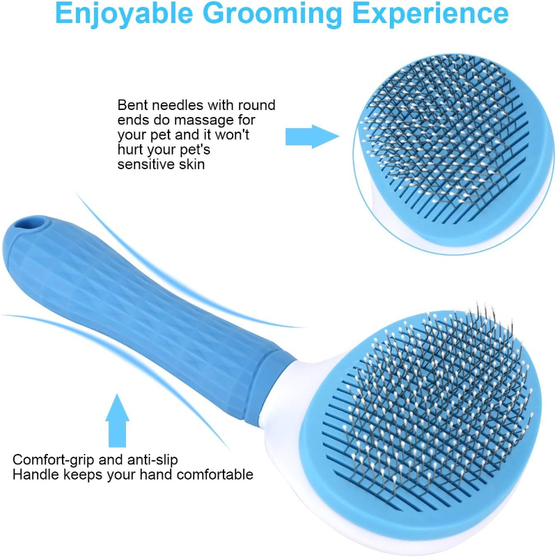 Brosse autonettoyante pour ani - Slicker Brush Self Cleaning Pet Grooming avis et prix