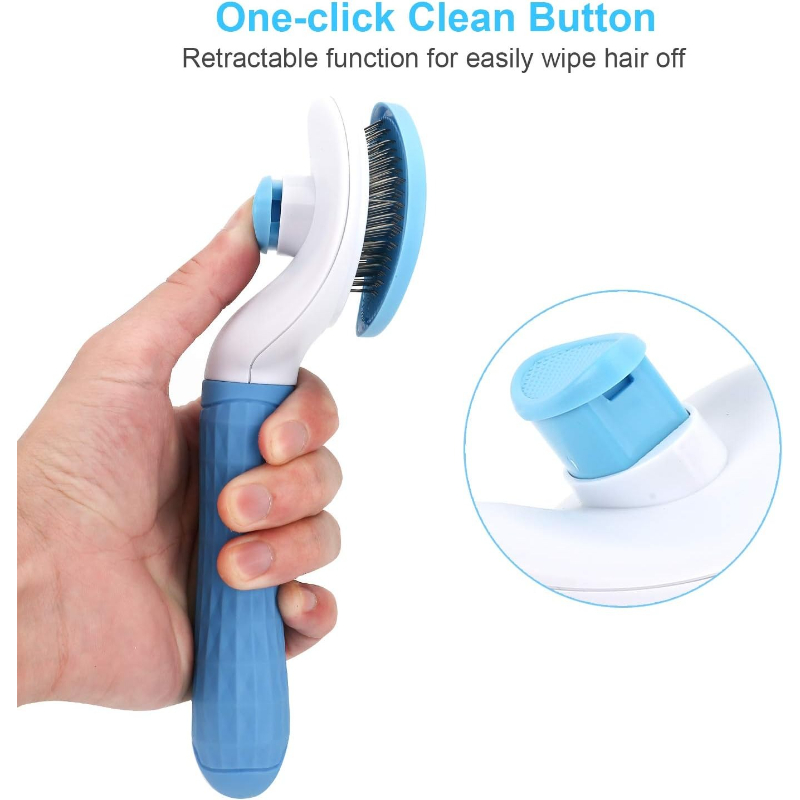 Brosse autonettoyante pour ani - Slicker Brush Self Cleaning Pet Grooming avis et prix