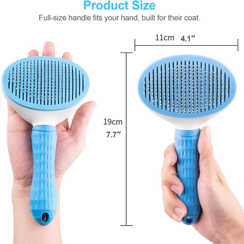 Brosse autonettoyante pour ani - Slicker Brush Self Cleaning Pet Grooming avis et prix