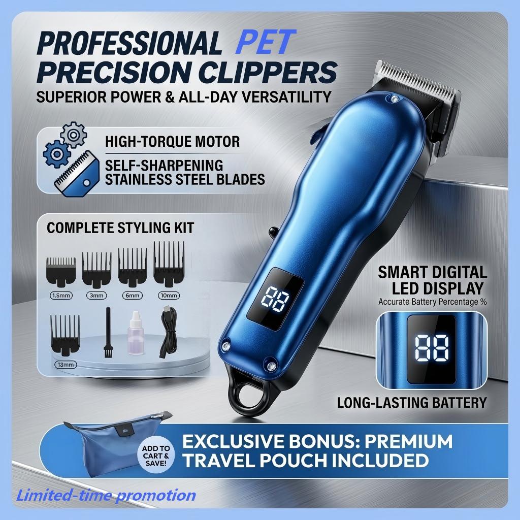 Tondeuse à poils pour animaux  - Cordless Dog Clippers Low Noise Grooming avis et prix