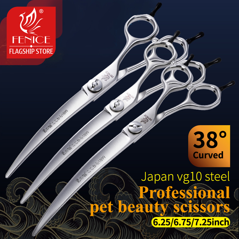 Fenice – ciseaux de toilettage - Professional Pet Grooming Scissors Curved avis et prix