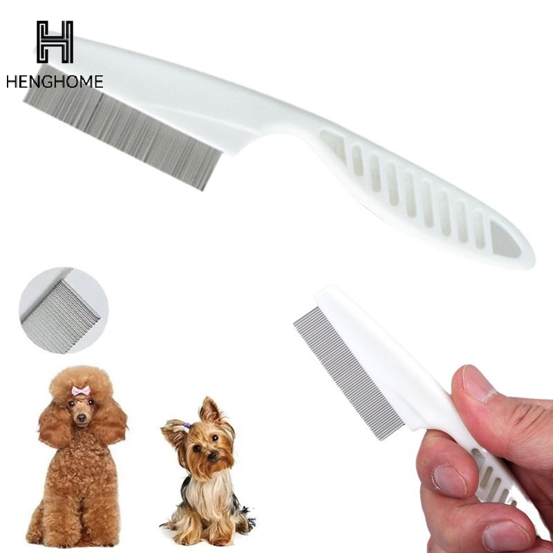 Peigne à dents fines en acier  - Flea Comb Fine Tooth Pet Tear Stain avis et prix