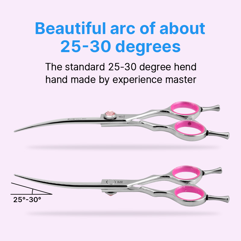 Ciseaux de toilettage pour chi - Professional Pet Grooming Scissors Curved avis et prix