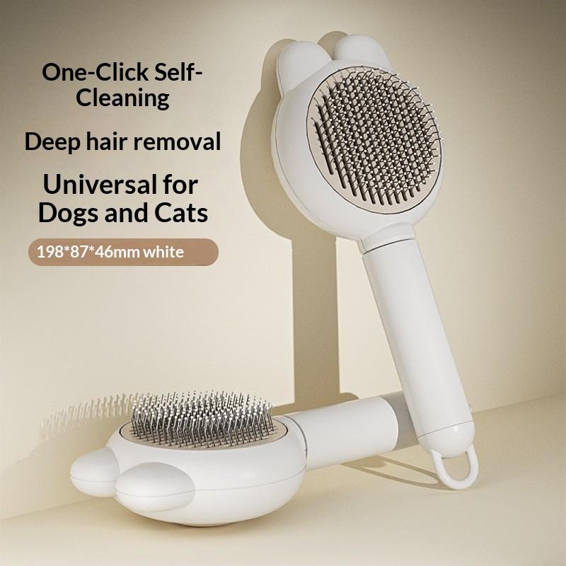 Brosse à poils pour animaux de - Slicker Brush Self Cleaning Pet Grooming avis et prix