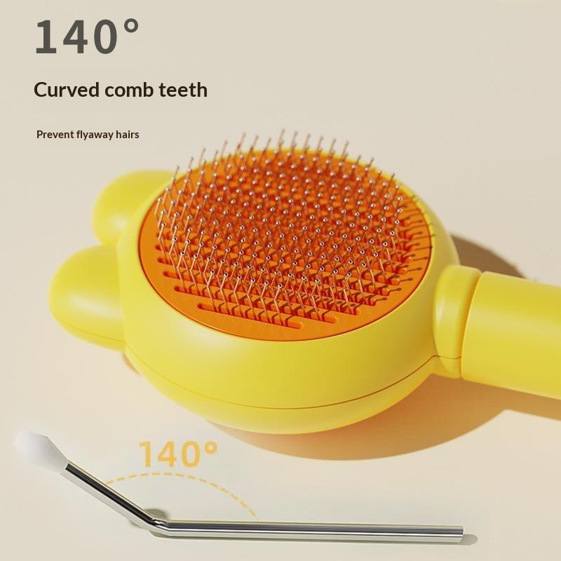 Brosse à poils pour animaux de - Slicker Brush Self Cleaning Pet Grooming avis et prix