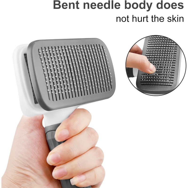 Brosse autonettoyante pour ani - Slicker Brush Self Cleaning Pet Grooming avis et prix
