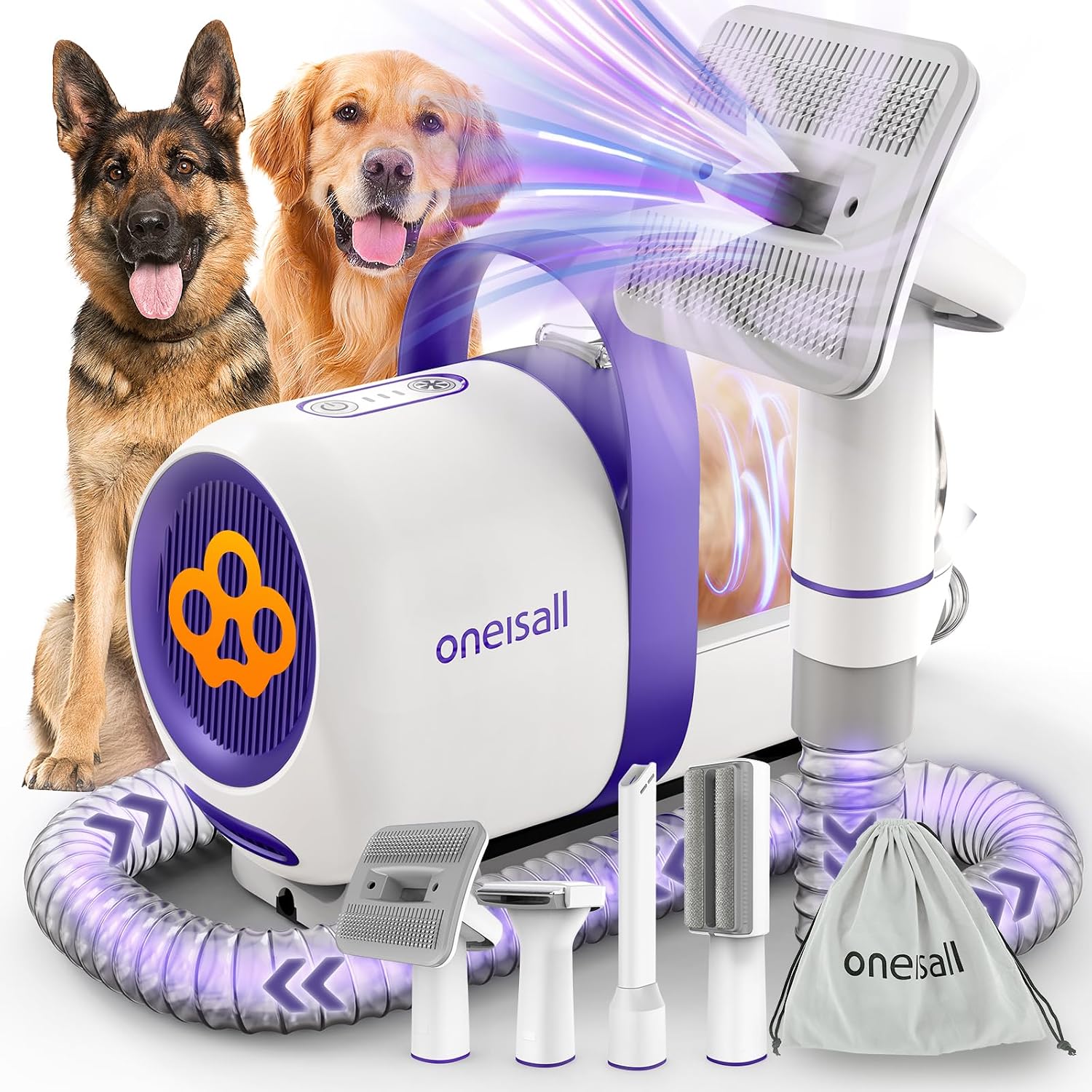 Kits de brosses de toilettage  - Pet Grooming Vacuum Suction Kit 5 In 1 avis et prix