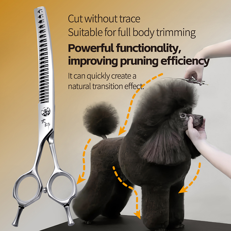 Fenice professionnel gaucher 7 - Professional Pet Grooming Scissors Curved avis et prix