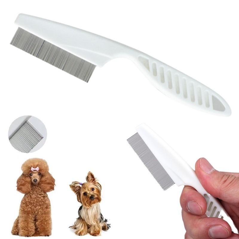 Peigne à dents fines en acier  - Flea Comb Fine Tooth Pet Tear Stain avis et prix