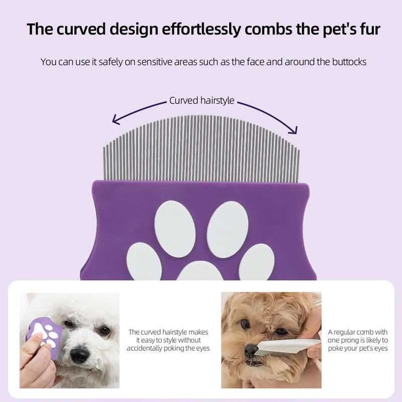 Peigne anti-puces pour animaux - Flea Comb Fine Tooth Pet Tear Stain avis et prix