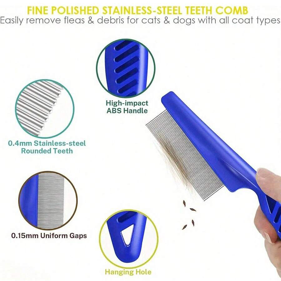 Ensemble de 4/6 peignes pour a - Flea Comb Fine Tooth Pet Tear Stain avis et prix