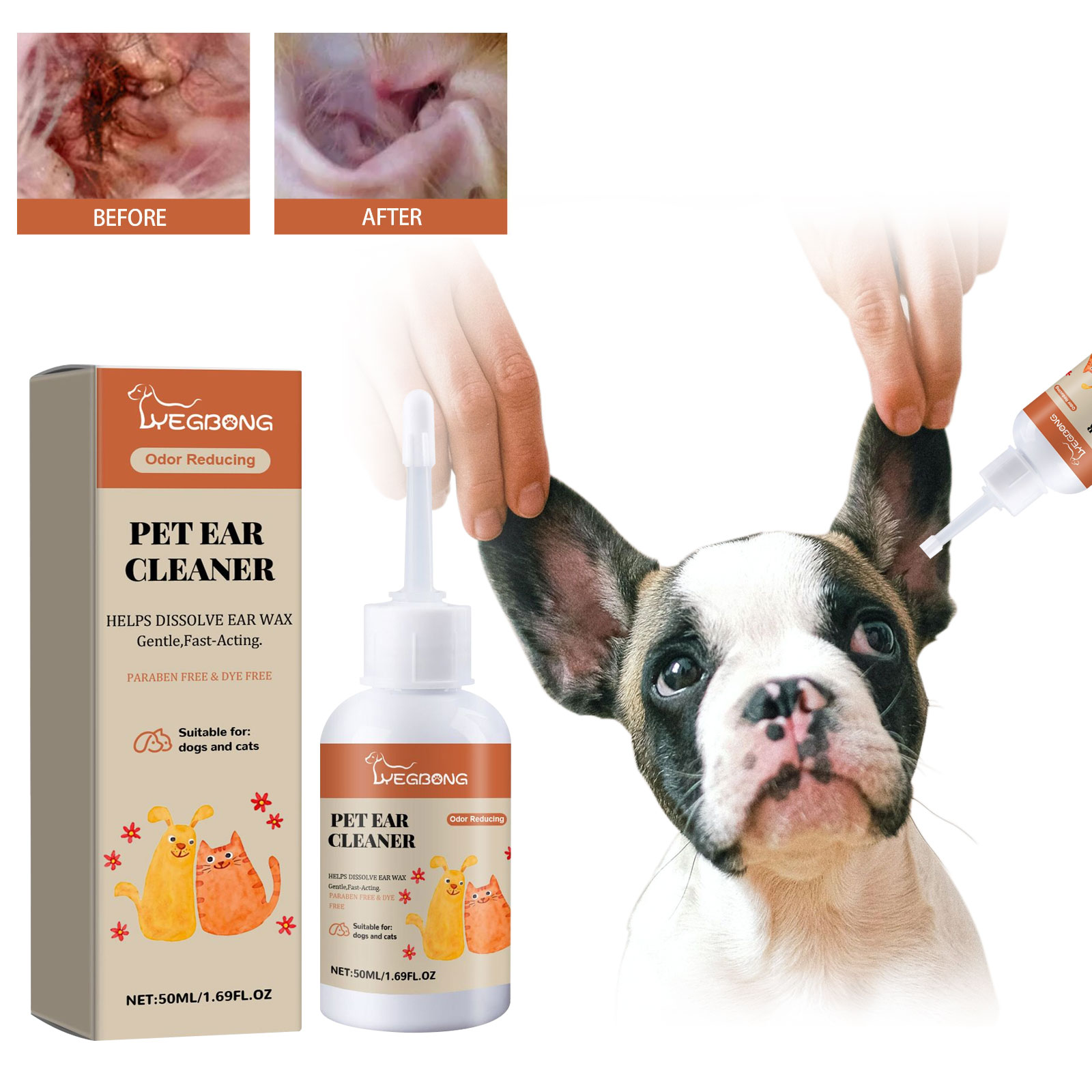 Nettoyant pour oreilles de chi - Dog Ear Cleaner Solution Drops Wash avis et prix