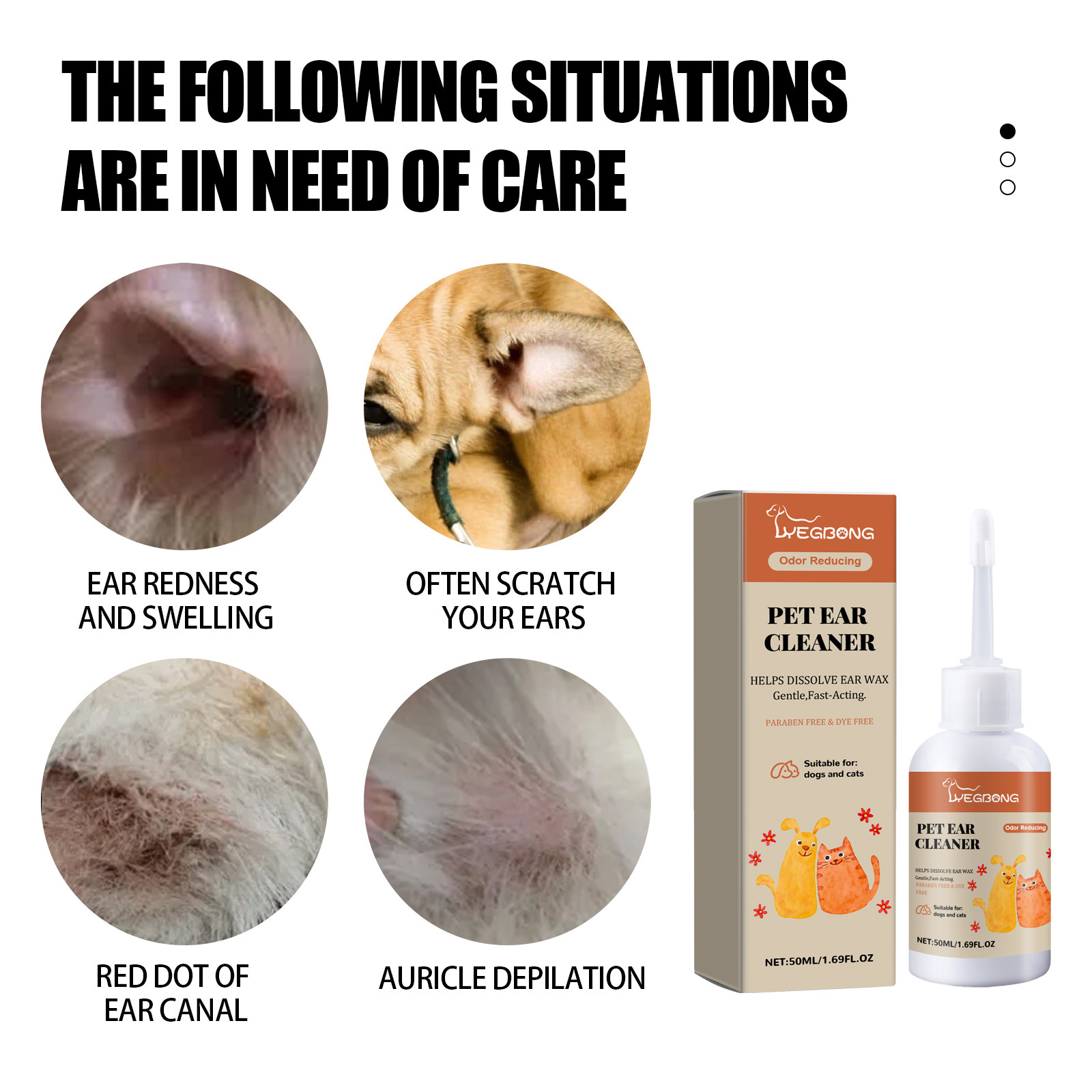 Nettoyant pour oreilles de chi - Dog Ear Cleaner Solution Drops Wash avis et prix