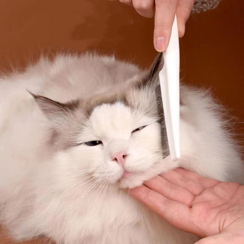 Peigne à dents fines en acier  - Flea Comb Fine Tooth Pet Tear Stain avis et prix