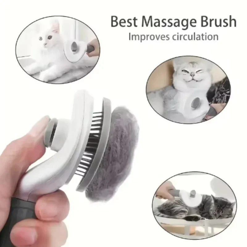 Brosse autonettoyante pour ani - Slicker Brush Self Cleaning Pet Grooming avis et prix