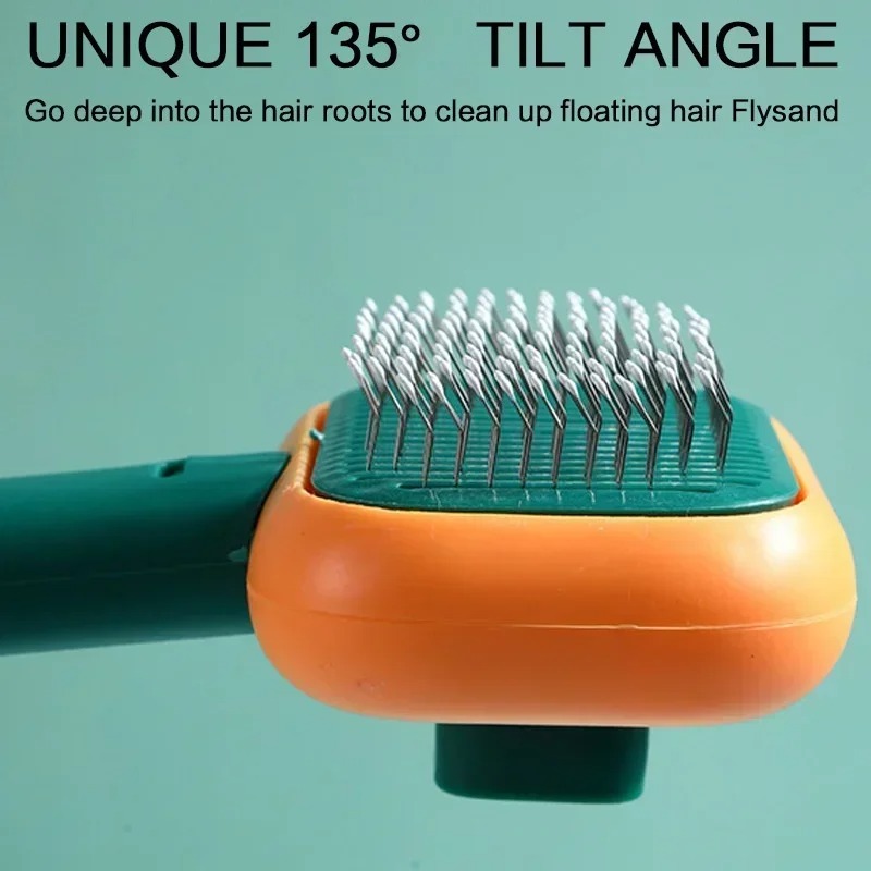 Brosse à poils auto-nettoyante - Slicker Brush Self Cleaning Pet Grooming avis et prix