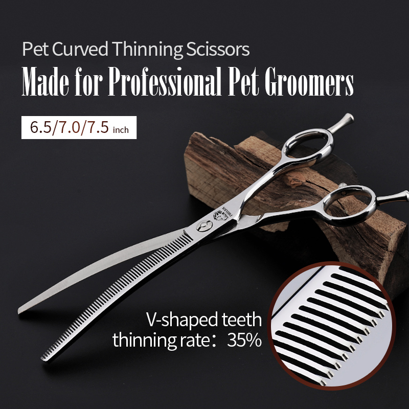 FIRELION 6.5/7.0/7.5 pouces pr - Professional Pet Grooming Scissors Curved avis et prix
