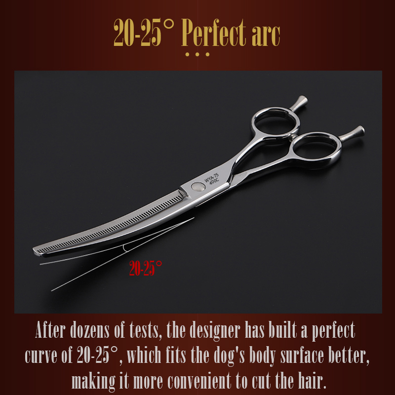 FIRELION 6.5/7.0/7.5 pouces pr - Professional Pet Grooming Scissors Curved avis et prix