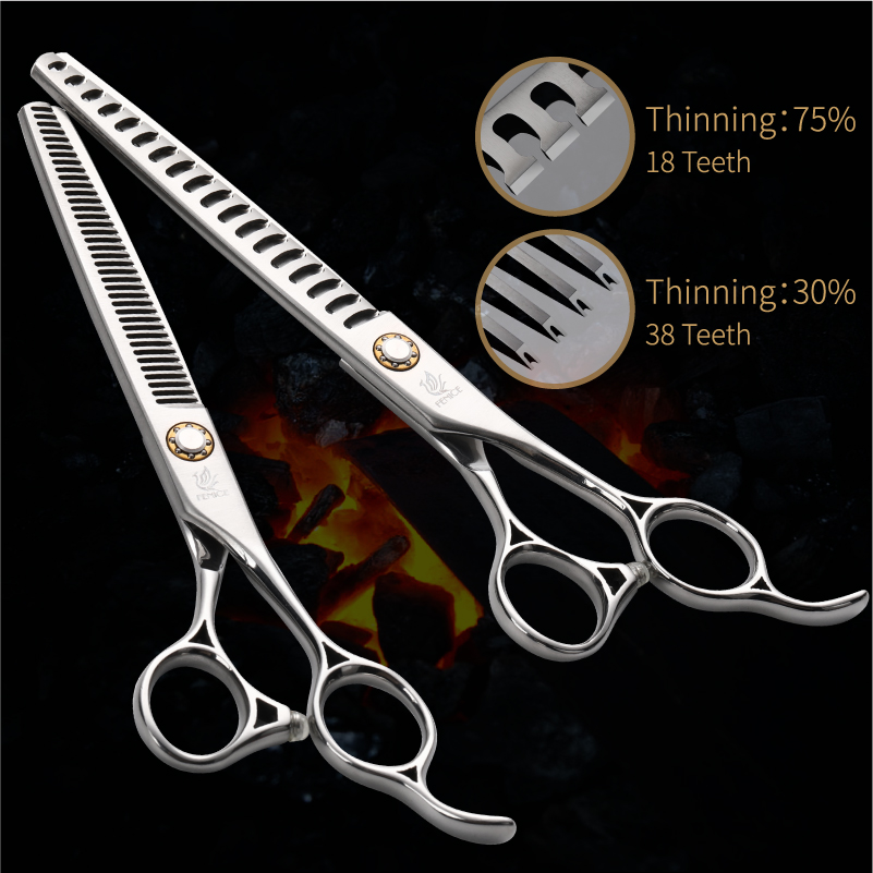 Fenice – ensemble de ciseaux d - Professional Pet Grooming Scissors Curved avis et prix