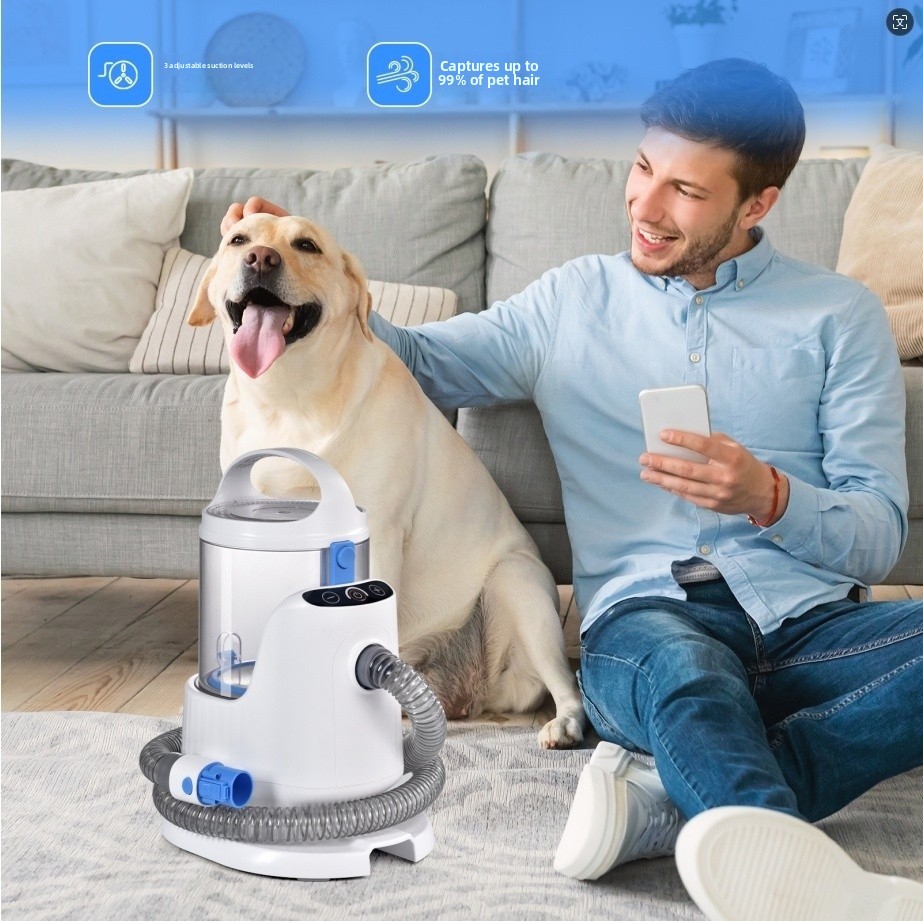 Aspirateur multifonctionnel po - Pet Grooming Vacuum Suction Kit 5 In 1 avis et prix