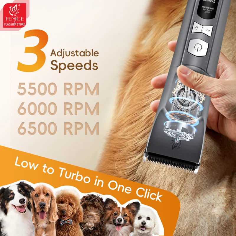 Tondeuse à poils pour animaux  - Cordless Dog Clippers Low Noise Grooming avis et prix