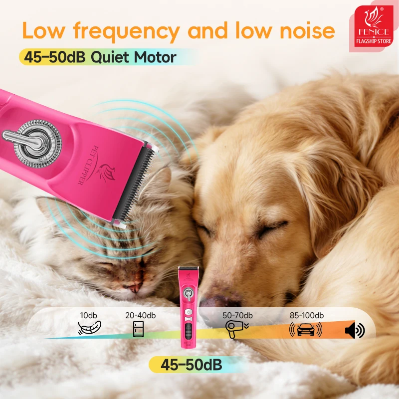 Tondeuse à poils pour animaux  - Cordless Dog Clippers Low Noise Grooming avis et prix