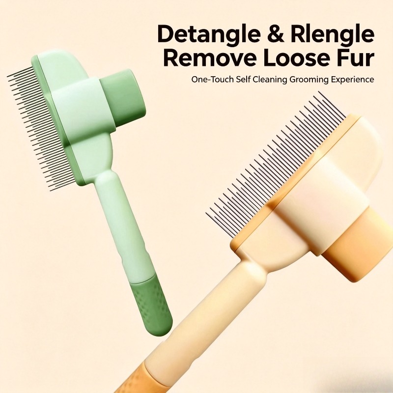 Brosse autonettoyante pour ani - Slicker Brush Self Cleaning Pet Grooming avis et prix