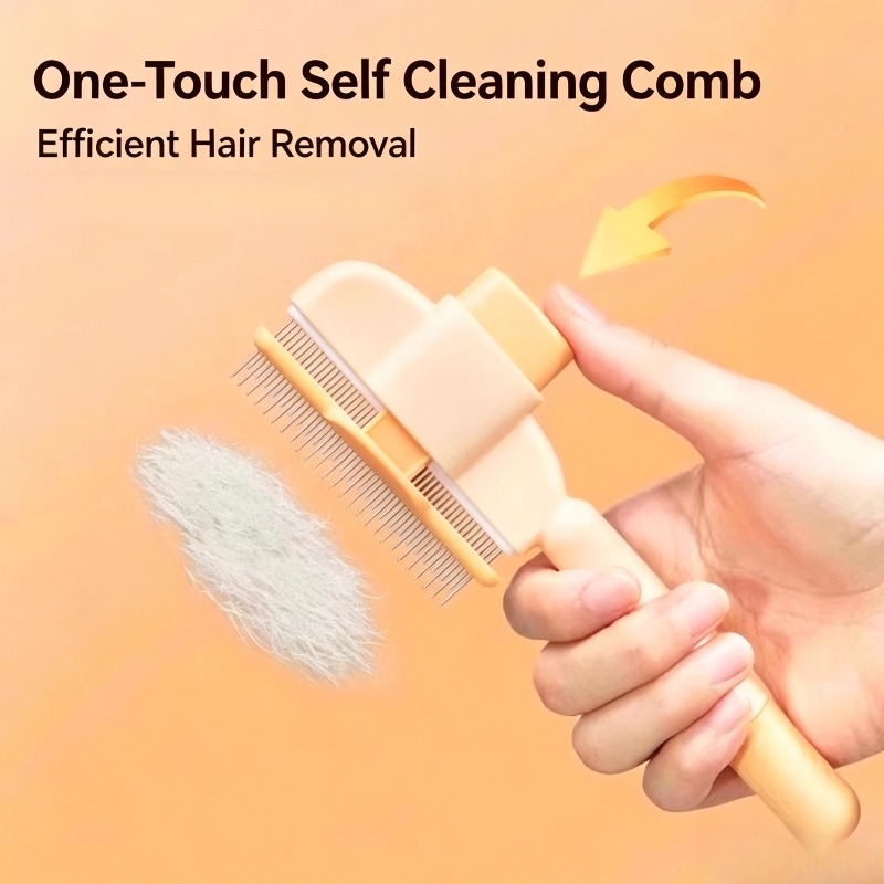 Brosse autonettoyante pour ani - Slicker Brush Self Cleaning Pet Grooming avis et prix
