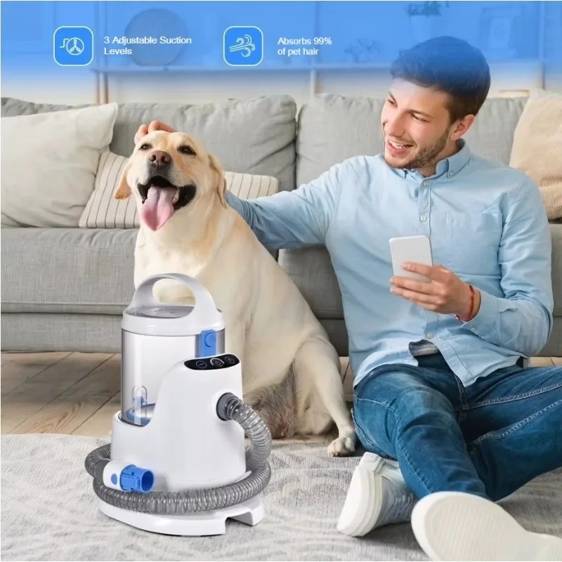 Kit de Toilettage Professionne - Pet Grooming Vacuum Suction Kit 5 In 1 avis et prix