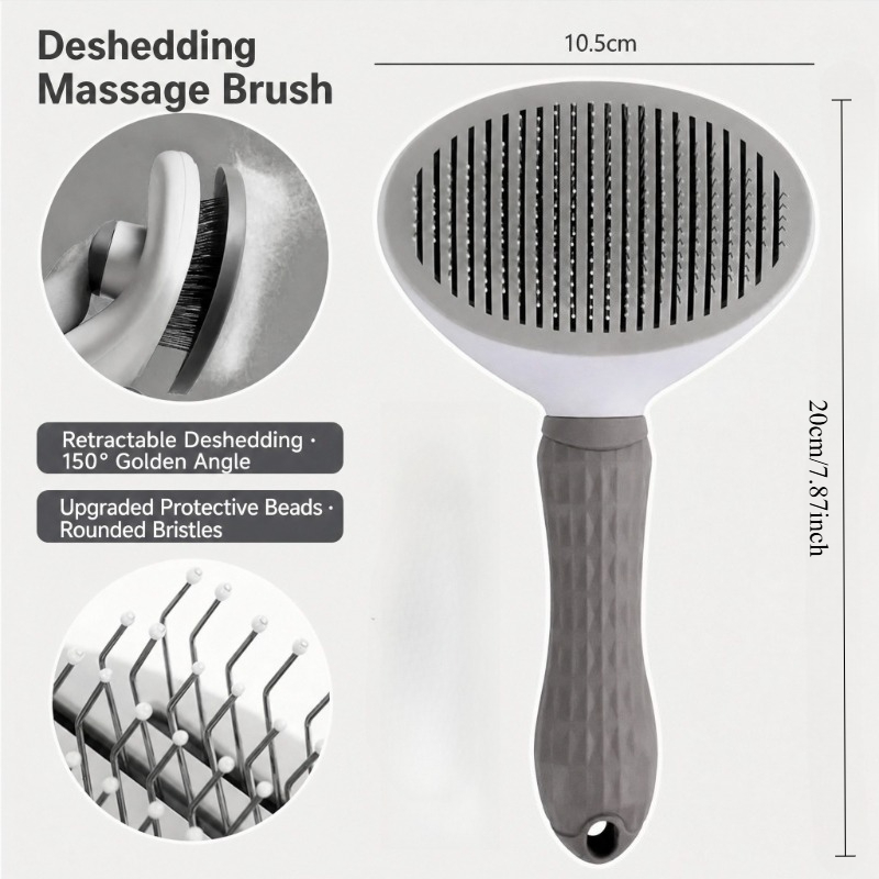 Brosse de toilettage pour chie - Slicker Brush Self Cleaning Pet Grooming avis et prix