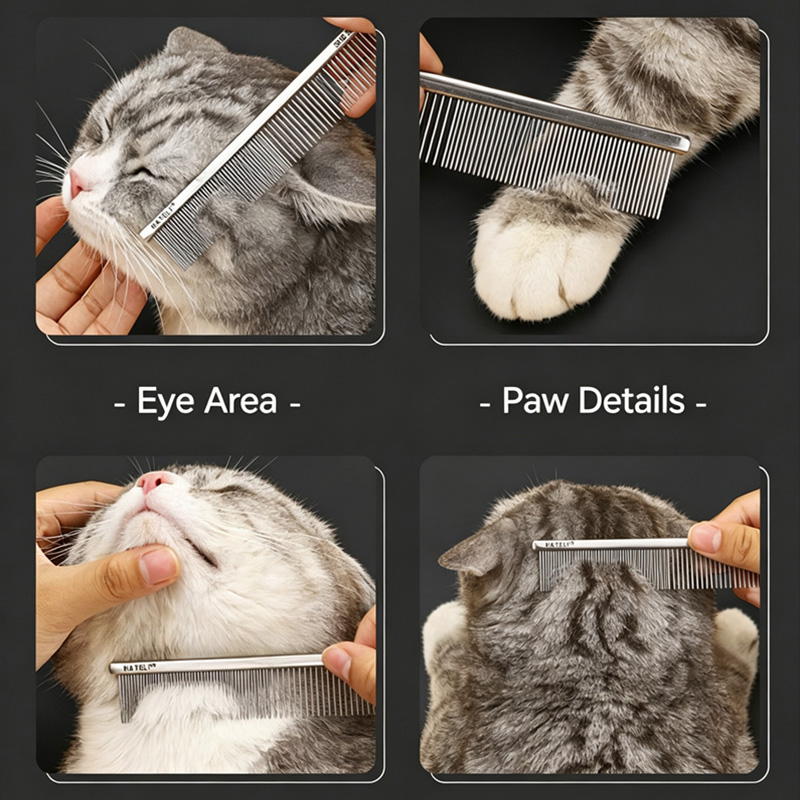 Peigne de toilettage pour anim - Flea Comb Fine Tooth Pet Tear Stain avis et prix