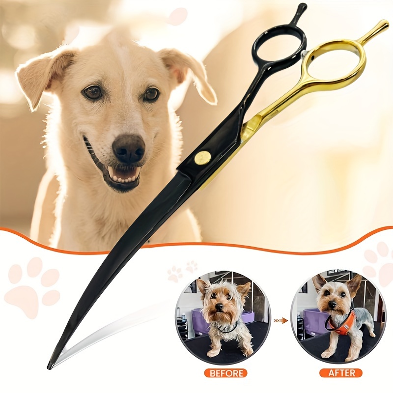 Ciseaux courbes pour toilettag - Professional Pet Grooming Scissors Curved avis et prix