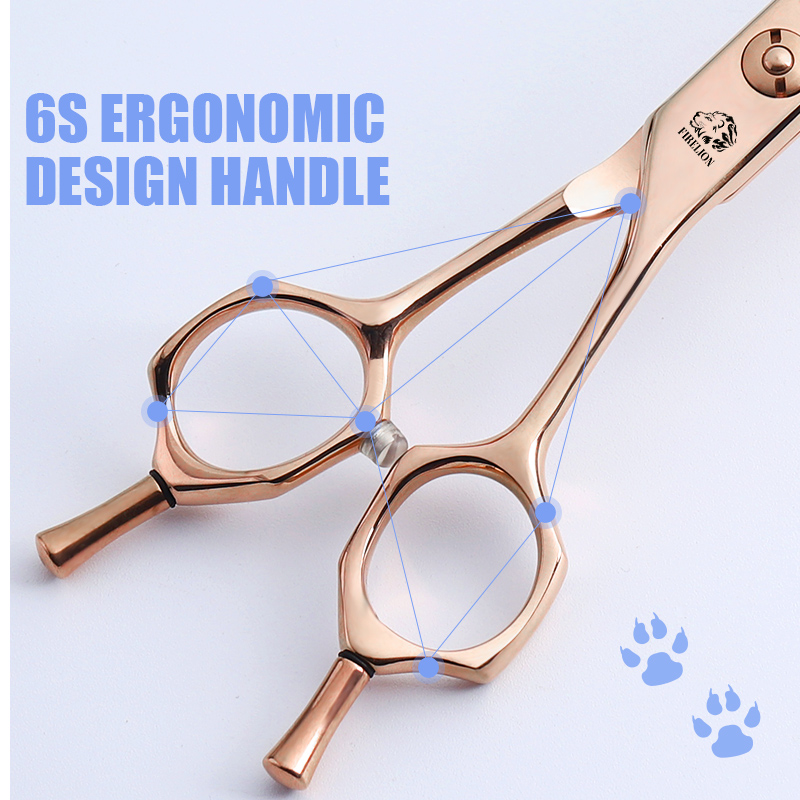 FIRELION professionnel VG10 6. - Professional Pet Grooming Scissors Curved avis et prix
