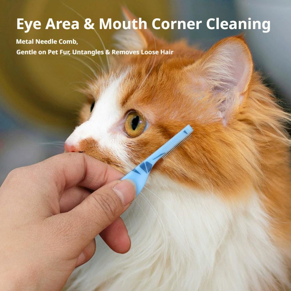 Peigne pour chat en acier inox - Flea Comb Fine Tooth Pet Tear Stain avis et prix