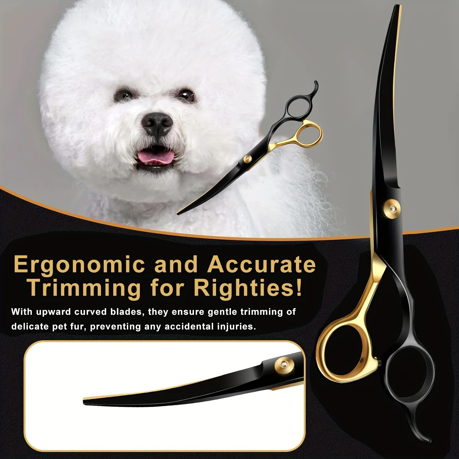 Ciseaux professionnels incurvé - Professional Pet Grooming Scissors Curved avis et prix