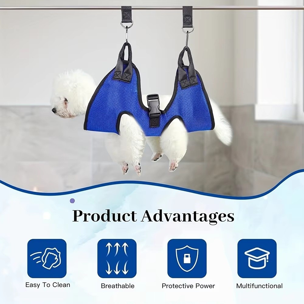 Harnais de toilettage suspendu - Pet Grooming Hammock Sling Restraint avis et prix