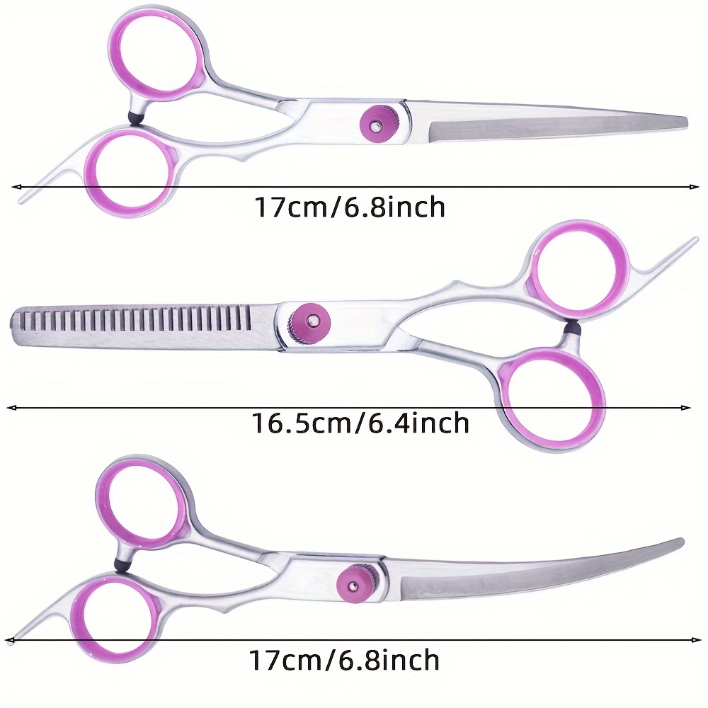 Ensemble de 5 ciseaux professi - Professional Pet Grooming Scissors Curved avis et prix