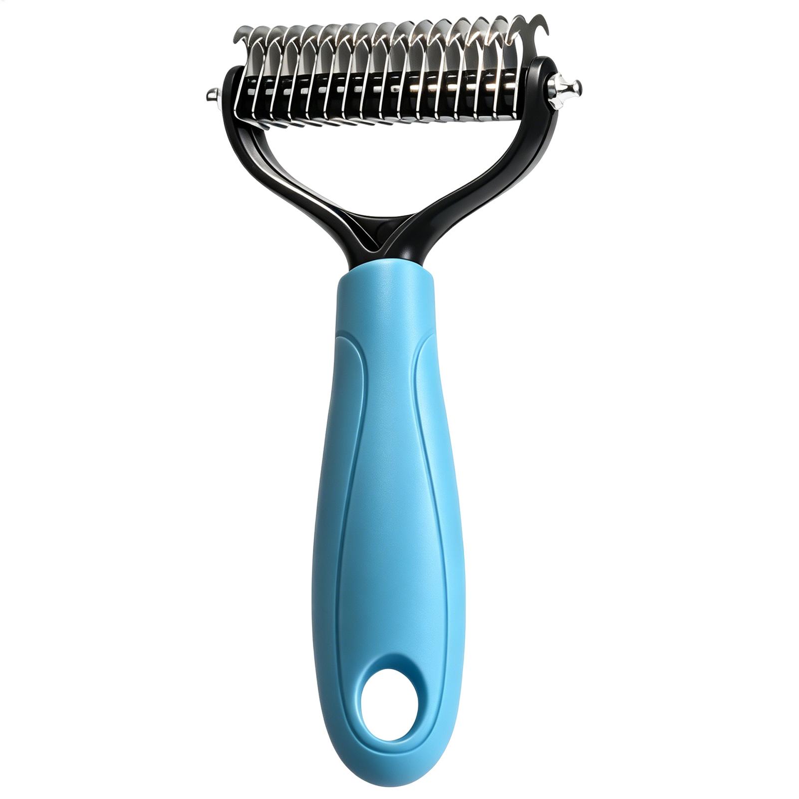 Brosse démêlante double face p - Undercoat Rake Dematting Tool Dog Shedding avis et prix