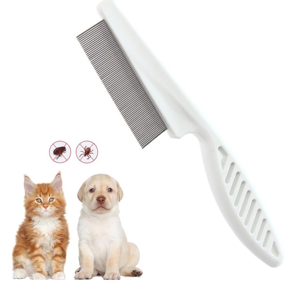Peigne à puces pour chiens et  - Flea Comb Fine Tooth Pet Tear Stain avis et prix